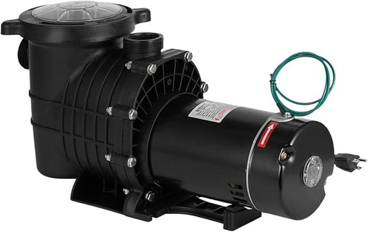 1pcs Swimming Pool Pump with Sand Filter High Flow 1.5HP-2.5HP Water Pump 1850W Tub Aquarium Pump for In/Above Ground Pool(110-230V 1.5HP)