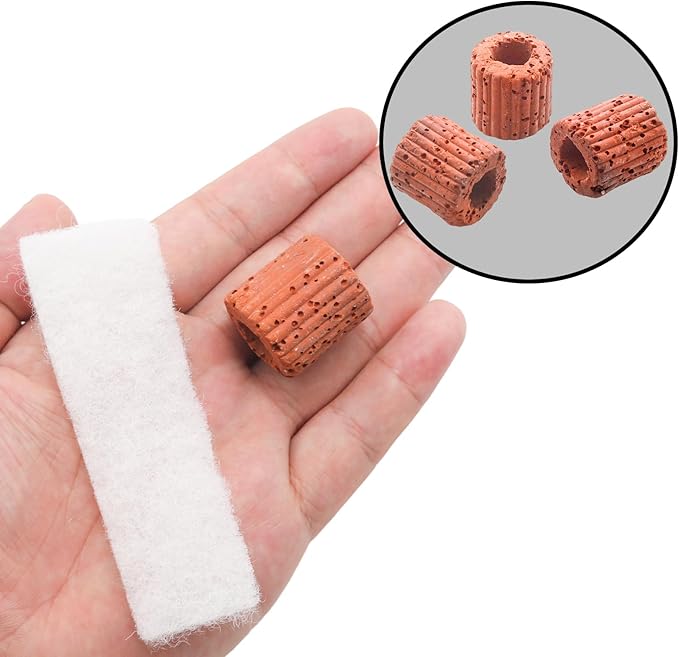 10 Pack 25mm Ceramic Aquarium Plant Weights - Pre-Wrapped Cotton Anchors for Substrate Planting