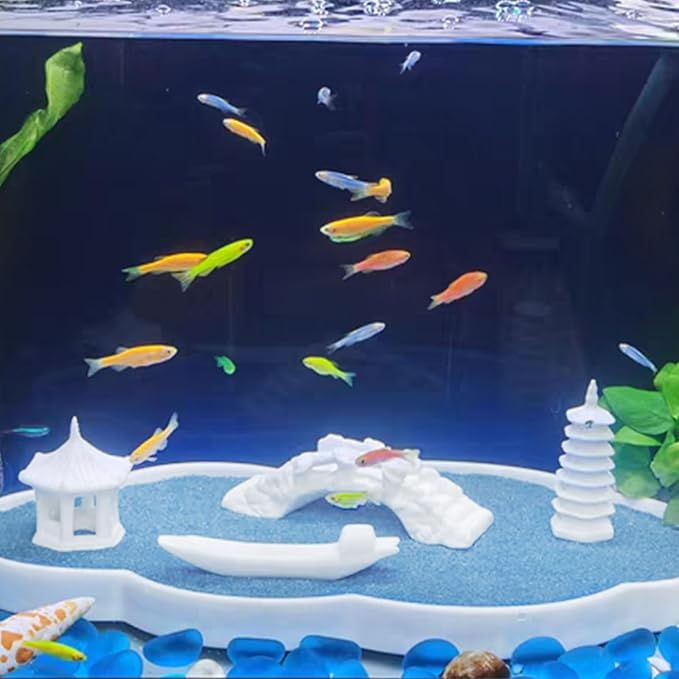 FANTIAN 20 lbs Aquarium Blue Sand, 0.4-0.8 mm Decorative Sand for Aquarium, Fish Tank, Candle, Vase, Wedding Ceremony, Arts Crafts and Bowl Fillers