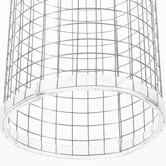 Aquarium Fish Breeding Cone Grid: Spawning Isolation Net for Angelfish Tank, Iron Incubator Box Protector Mesh for Small Fish and Shrimp Isolation 9x4.7