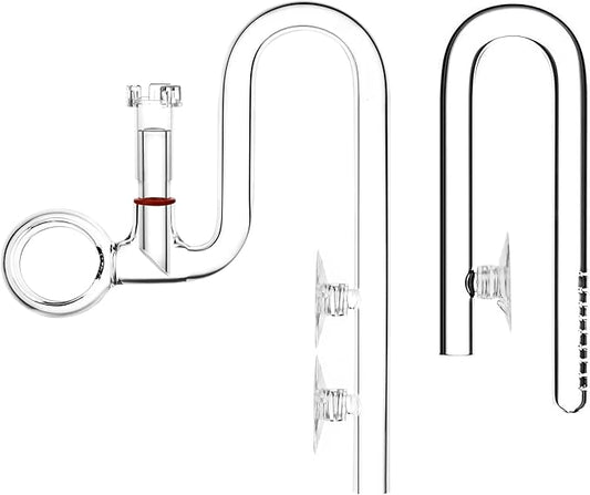 Mini Lily Pipe Set Spin Outflow with Surface Skimmer and Inflow for Nano Long Shallow Tanks (13mm for 1/2'' i.d. (12/16mm) tubing)