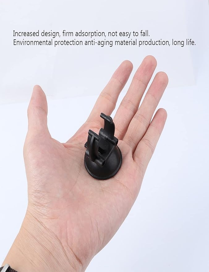POPETPOP 10Pcs Aquarium Sucker Cup for Air Line Pipe Wire Holder (Black)
