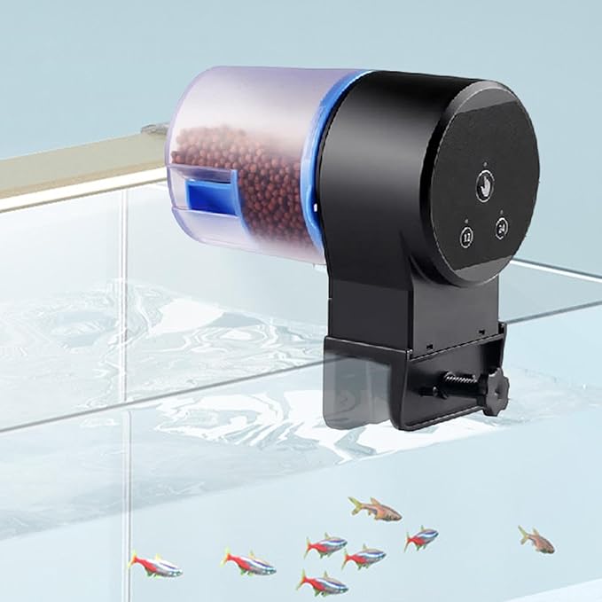 Fish Automatic Feeder,Precision Adjustable Timer Stable Food Dispenser | Aquarium Auto Feeder,for Home Dorm Office Apartment Bedroom Betta Turtle Goldfishes Koi