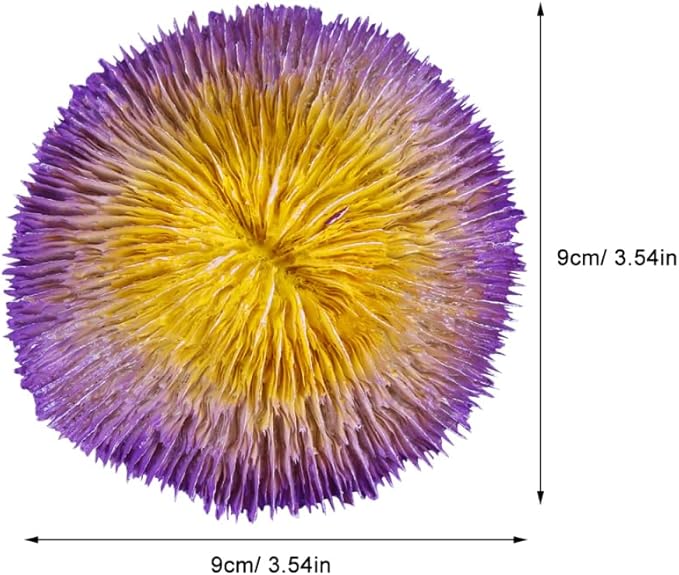 BESPORTBLE Simulation Coral Reef Aquarium Decoration Vibrant Violet Fish Tank Ornament Safe for Fresh Realistic Resin Craft Visual Appeal for Your Aquarium