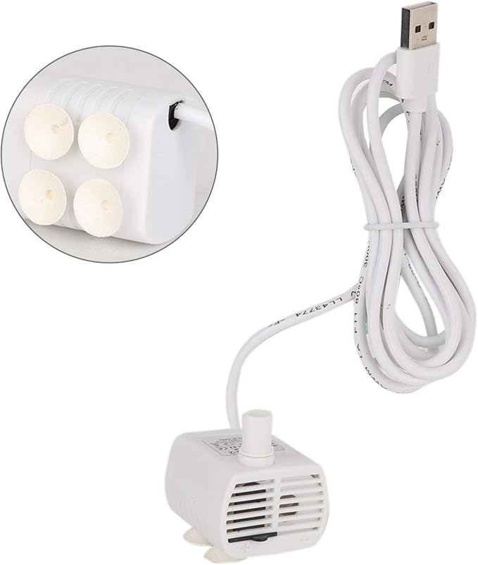 1-3W USB Mini Submersible , Mobile Phone Charger Aquarium , White for Aquarium Resin Fountain