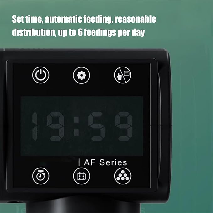 Automatic Fish Feeder for Aquariums Programmable Timer with Large Capacity Quiet Feeding Tool for Small Fishtanks