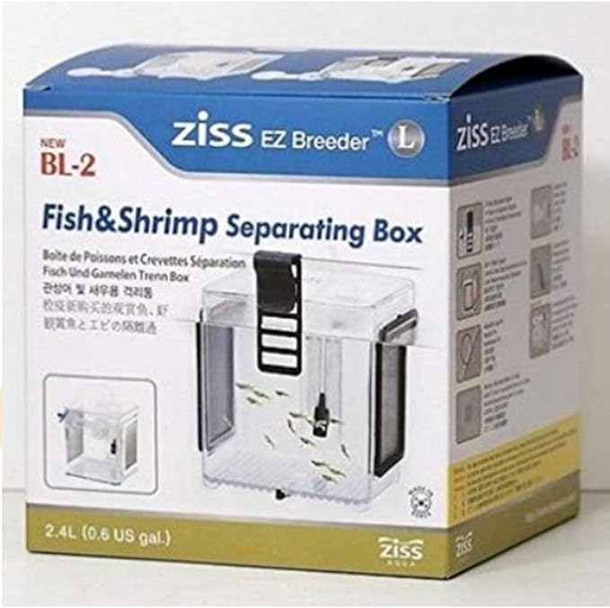 ZISS BL-2 EZ Breeder Fish & Shrimp Separating Box Aquarium Breeding Hatchery Box 2.4L Large Size