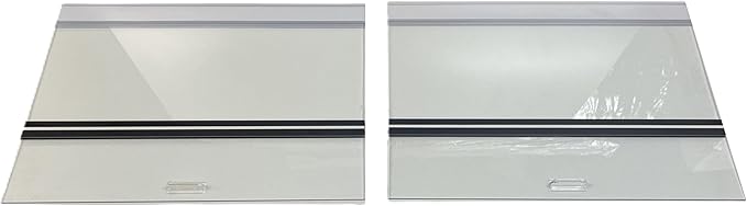 48 x 18 Inch Aquarium Lid Glass Top, 2 Piece Set - Fits 75, 90, 110 Gallon Fish Tank