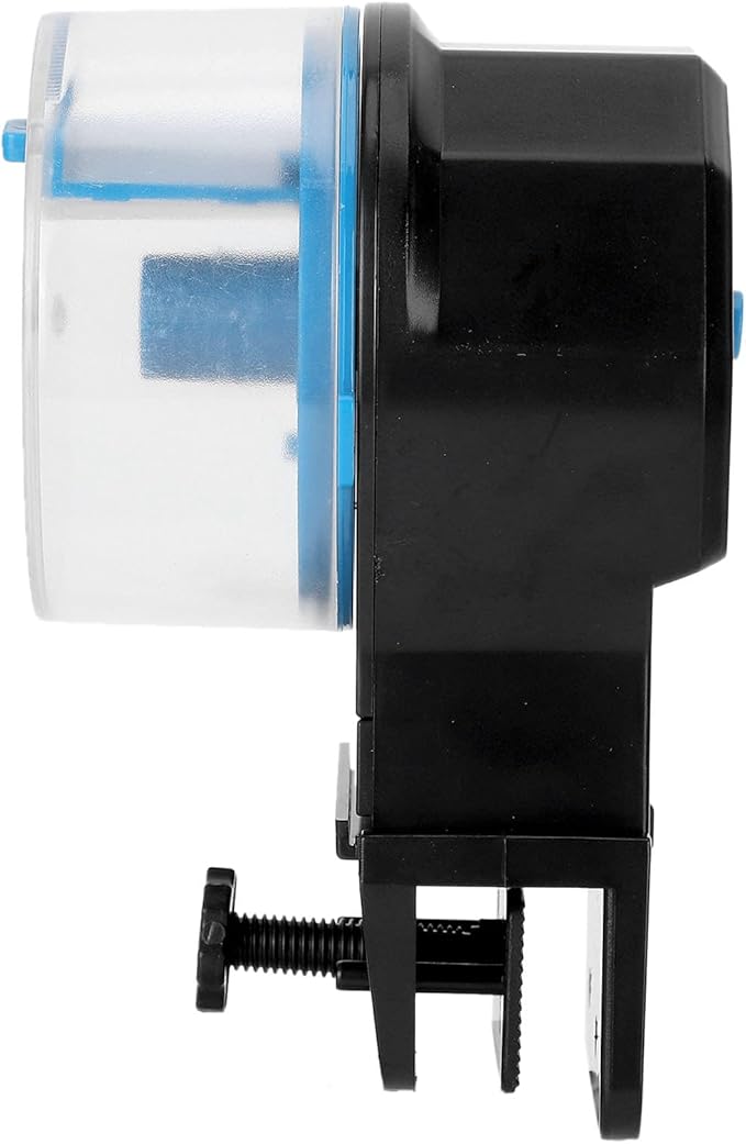 Vacation Fish Feeder Automatic Fish Feed Automatic Feeder Food Dispenser Timed Auto for Food Types Flexible Easy Installation (Blue)