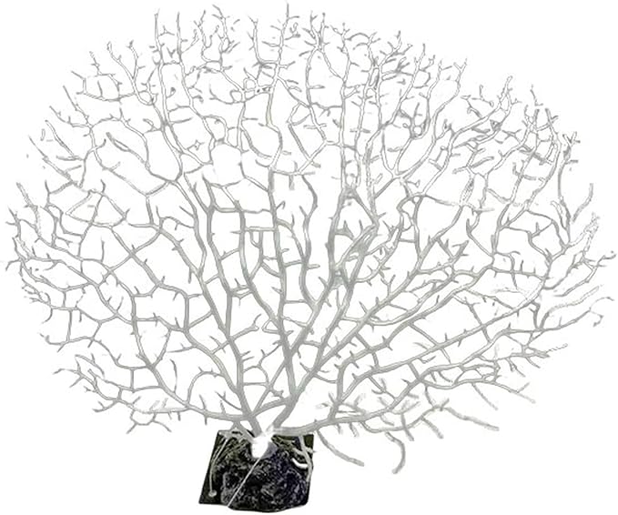 Artificial Coral Branch Decor Faux Reef Sea Fan Decorations for Aquariums Fish Tanks Landscape Ornament