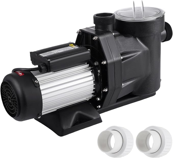 1pcs Swimming Pool Pump with Sand Filter High Flow 1.5HP-2.5HP Water Pump 1850W Tub Aquarium Pump for In/Above Ground Pool(110V 2.5HP)