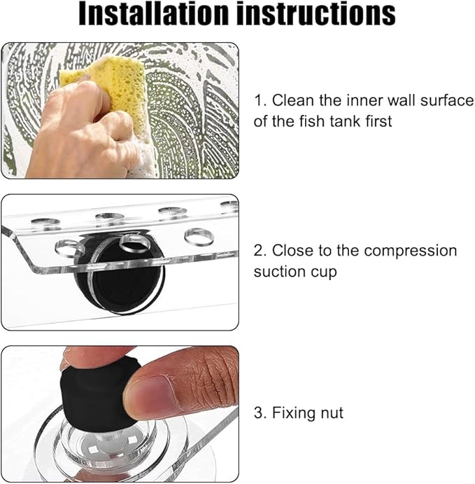 MiOYOOW Coral Frag Holder, 4/8 Plug Holes Acrylic Coral Frag Rack with Magnetic Suction Cup for Aquarium Household Fish Tanks