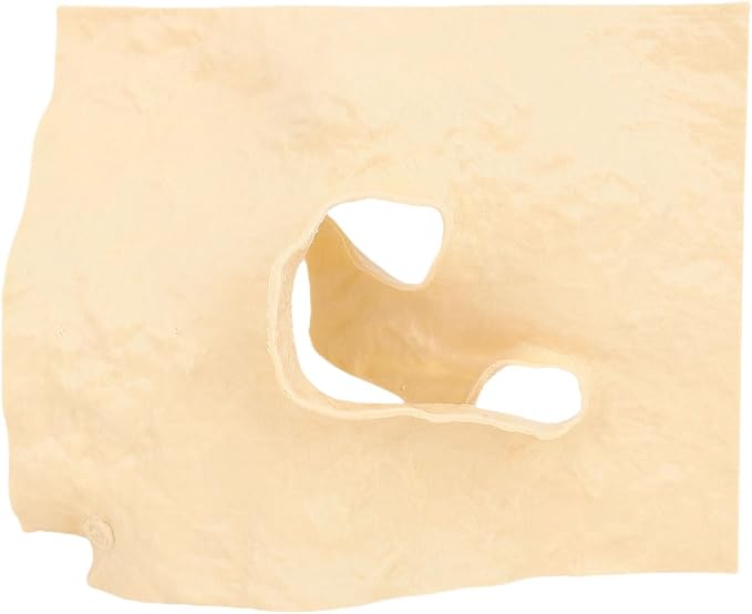 MAVIS LAVEN Aquarium Decorations Cave, 3D Printed Fishtank Hideaway Ornament with Intricate Details for Home, Safe PETG Material 6.89 x 5.51in (Sand Yellow)