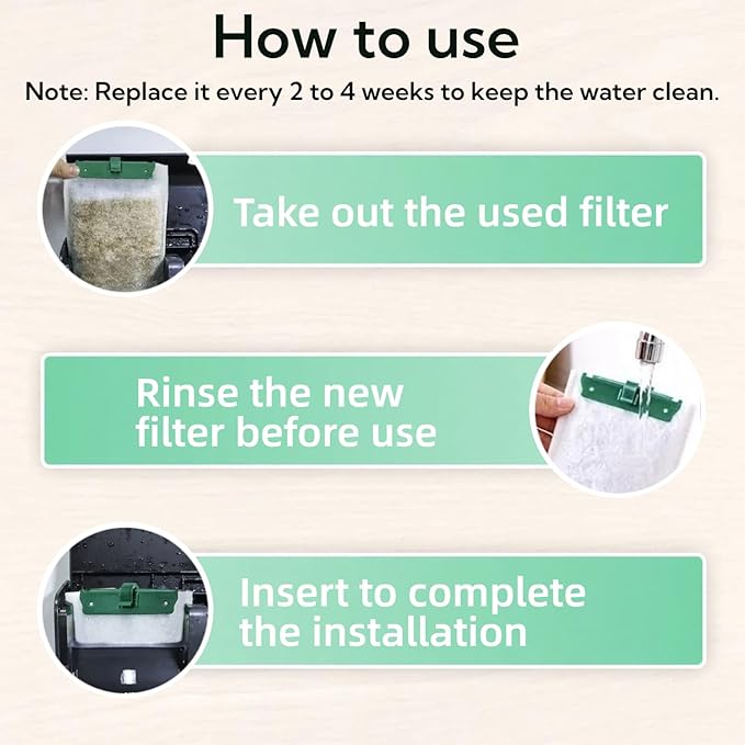 Exact Replacement Filter Cartridges for Tetra Whisper Filters - Medium Size Fits 10i, IQ10, PF10 & ReptoFilter Models (8)