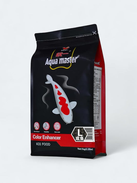 Aqua Master Koi Color Enhancer Food Large Pellet, 2.2-Pound