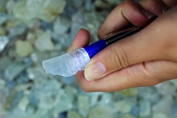 Fantasia Materials: 1 lb Aquamarine Rough Stones from Brazil
