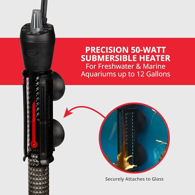 Marineland Precision Heater for Saltwater or Freshwater Aquariums