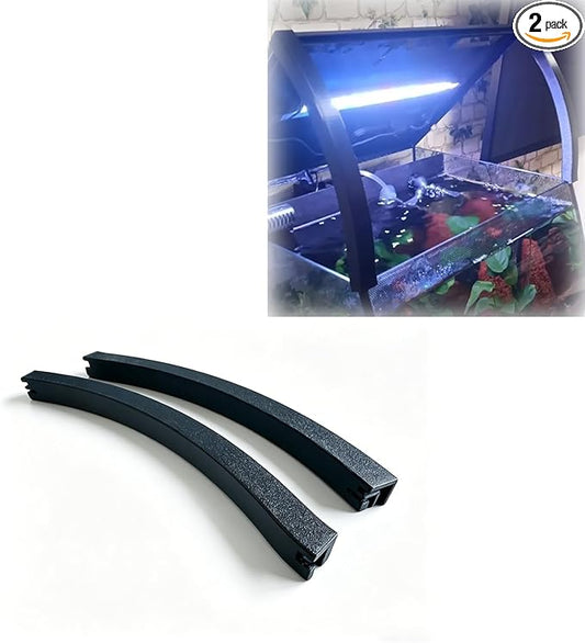 Aquarium Lid Support Arms for Fluval Flex 57L 15 Gallon Tank, Lid Holder Props Fish Tank Cover Support Bracket (Black)