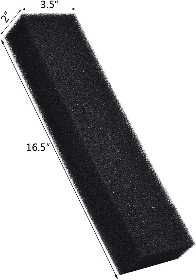 Hipanda Aquarium Bio Sponge Filter Media Pad Cut-to-fit Foam for Aquarium Fish Tank 16.5" x 3.5" x 2"