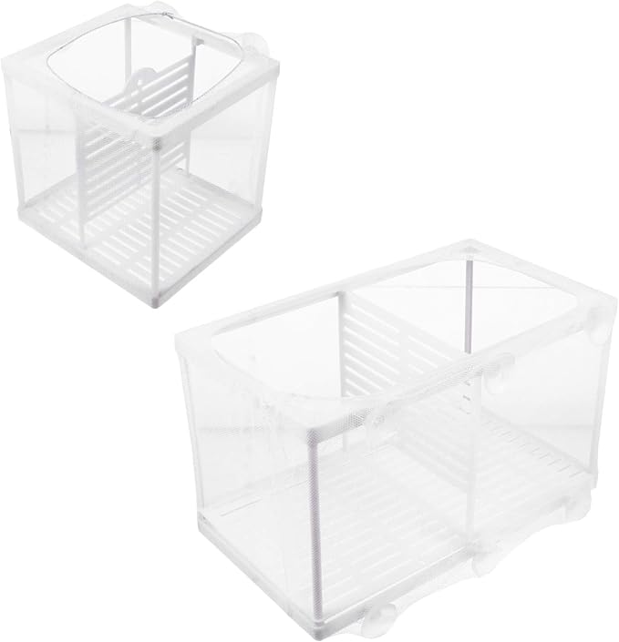 2Pcs Aquarium Fish Hatchery Box Tank Guppy Breeding Net Breeding Tank Baby Fish Separator for Baby Shrimp Guppy Clownfish