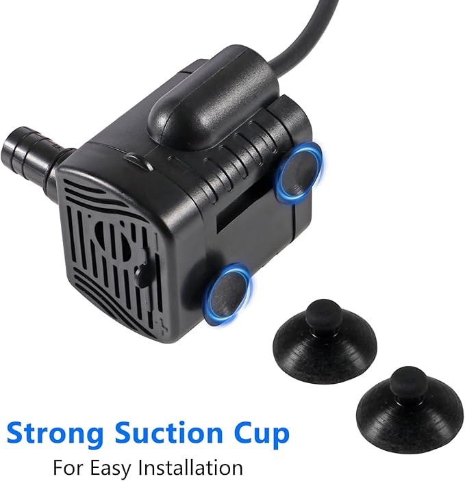 2Pcs DC5.5V-12V Mini Submersible Water Pump 1W-3W Small Fountain Pump for Aquarium Fish Tank Fountain Hydroponics Water Feature, Indoor Fountains