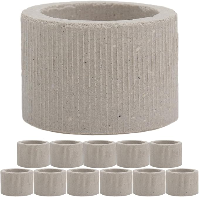iplusmile Aquarium Plant Holder Rings 1.77In Ceramic – Weighted Anti-Float Secure Fixing – for Fish Tanks Freshwater Aquariums Shrimp Tanks for Live Aquatic Plants Grass Decor