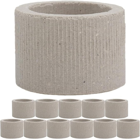 iplusmile Aquarium Plant Holder Rings 1.77In Ceramic – Weighted Anti-Float Secure Fixing – for Fish Tanks Freshwater Aquariums Shrimp Tanks for Live Aquatic Plants Grass Decor