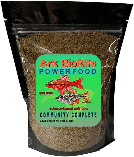 (2oz, Barb Fish) Fish Food Species Specific - All Natural - Science Based Formula - Cleaner Water - Nutritional Powerfood for Special Fish Breeders, No Fillers