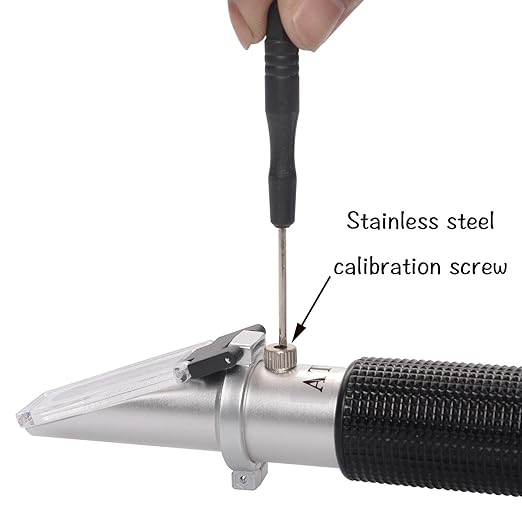 Premium Salinity Refractometer with Automatic Temperature Compensation for Saltwater, Aquarium, Marine Reef Tank Testing - Dual Scale (0-100ppt & 1.000 to 1.070 S.G.)