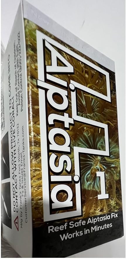 Frank's Aquarium Products F AIPTASIA & MAJANO Frank's Tanks Saltwater Aquarium Last Food (1 Oz Bottle)