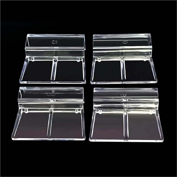 50 Pcs Acrylic Bracket for Rimless Aquarium – Secure Glass Cover Support for Fish Tank Lid(A4)