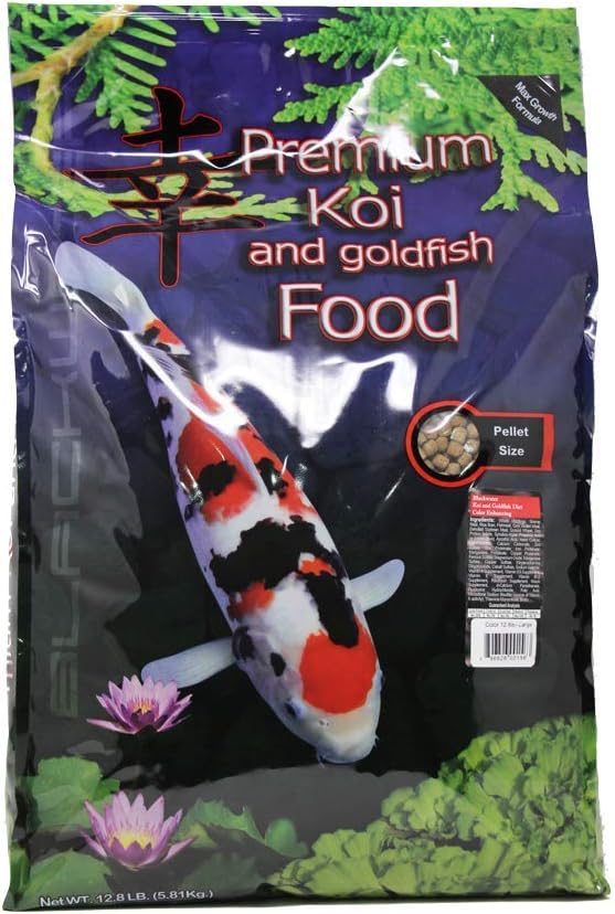 Blackwater Premium Koi and Goldfish Foods Color Enhancing Diet 12.8lb Medium Pellet