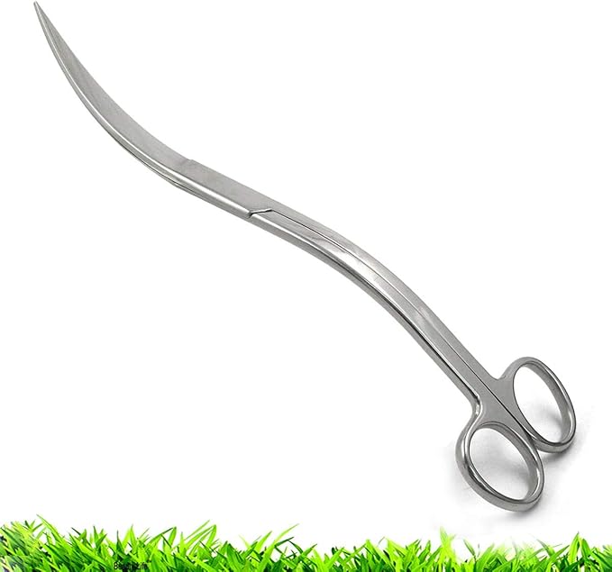 RLECS Aquarium Stainless Steel Water Grass Scissors 9.8" Sand Leveler Aquatic Plant Tongs Scissors Fish Tank Landscaping Tools