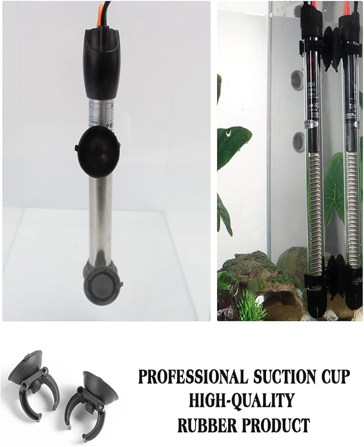 POPETPOP 10Pcs Aquarium Sucker Cup for Air Line Pipe Wire Holder (Black)