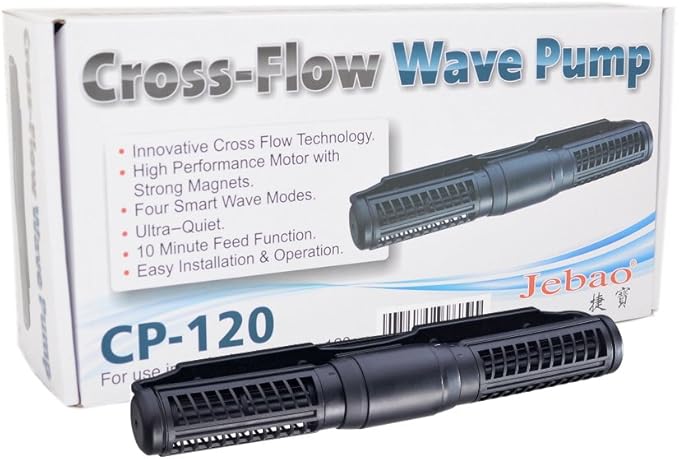 Jebao CP-120 Cross Flow Pump Wave Maker with Controller, 4300 to 4600 GPH