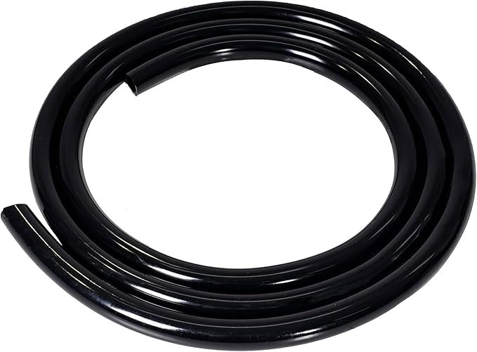 Feelers Black PVC Vinyl Tubing 5/16" ID x 7/16" OD Water Fish Tank Aquarium Air Line Lightweight Hose BPA Free, 9.84 Feet