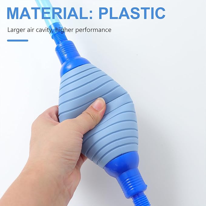 Aquarium Gravel and Water Changer Tool Large Blue Sturdy Siphon Sand Washing Equipment for Fish Tank Cleaning and Maintenance