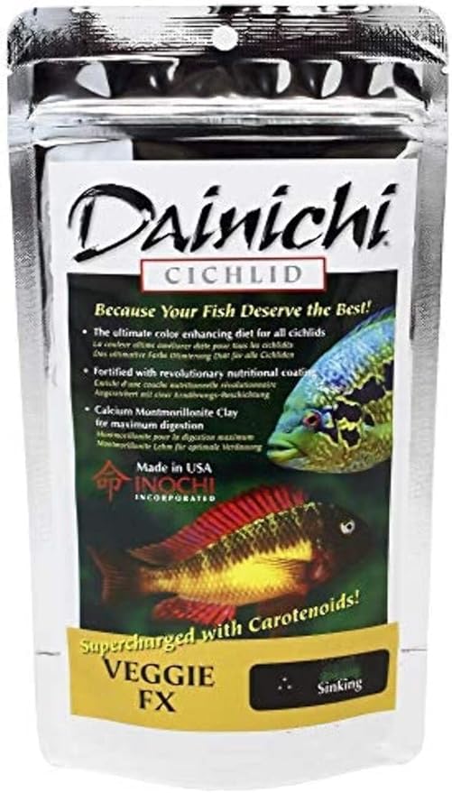 Dainichi Cichlid Veggie FX Sinking Pellets (Baby Size)