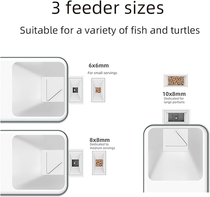 Automatic Fish Feeder Aquarium Goldfish Feeder 100ML Large Capacity Smart Timing Fish Feeder APP Remote Control For Beginnners DIY Use