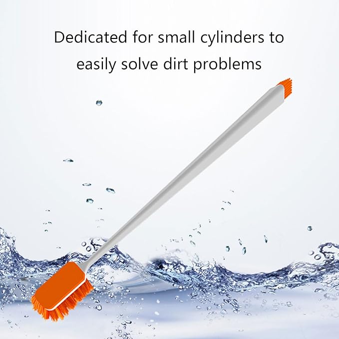 Long Handle Fish Tanks Brush Cleaner Double Side Bristle Scrubbing Brush 30cm Cleaning Brush Plastic Glass Algae Cleaner Aquarium Cleaning Tools