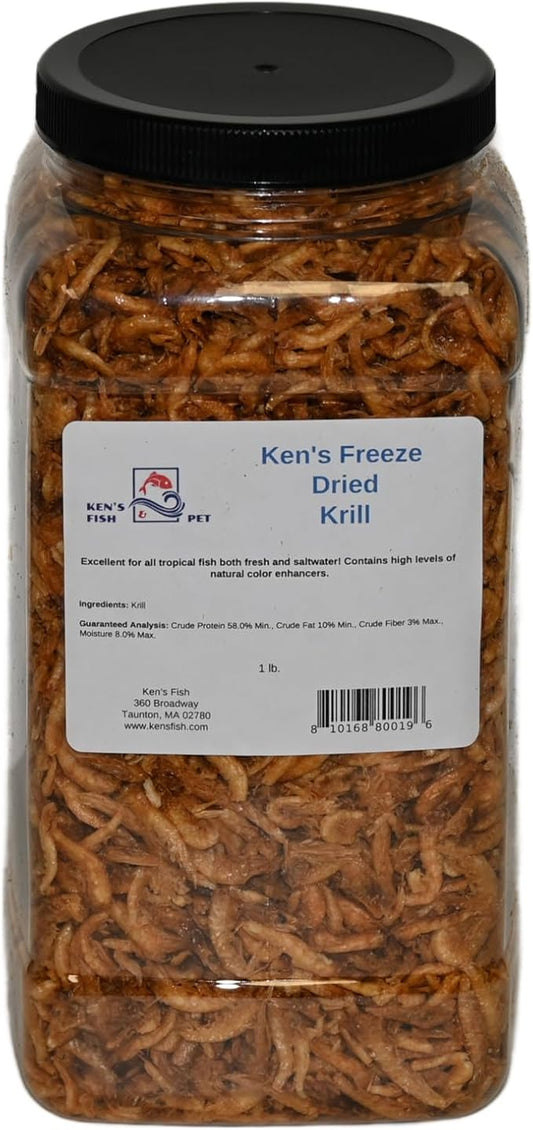 Ken's Fish & Pet Freeze Dried Krill 1 lb. Jar