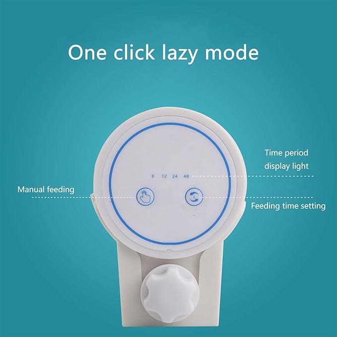 Large Capacity Automatic Feeders New Generations Feeding Dispenser Device for Fish Tanks Large Volumes Pet Fish Feeding Device