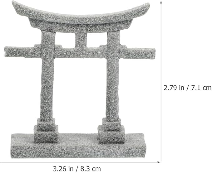 balacoo Outdoor Stone Craft Fish Tank Decor Aquarium Ornament Sand Table DIY Ornament Garden Statues