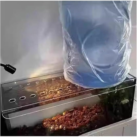 Rygcrud Custom Square Aquarium Anti-Jumping Lid with Air Hole, Clear Acrylic Fish Tank Cover, Avoid Cat Catching Fish(30x30x3cm)