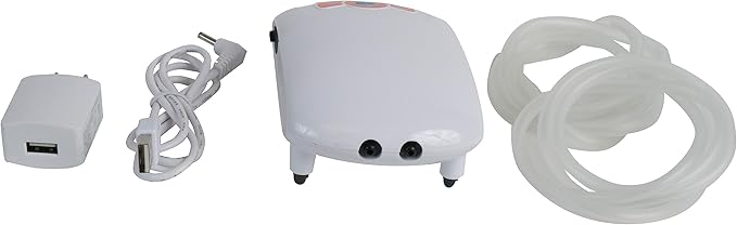 Penn-Plax Cascade Air Charger II (DC USB Rechargeable Dual Air Pump) – Designed for Every Day Use and Emergency Power Outages (2 Outlets)