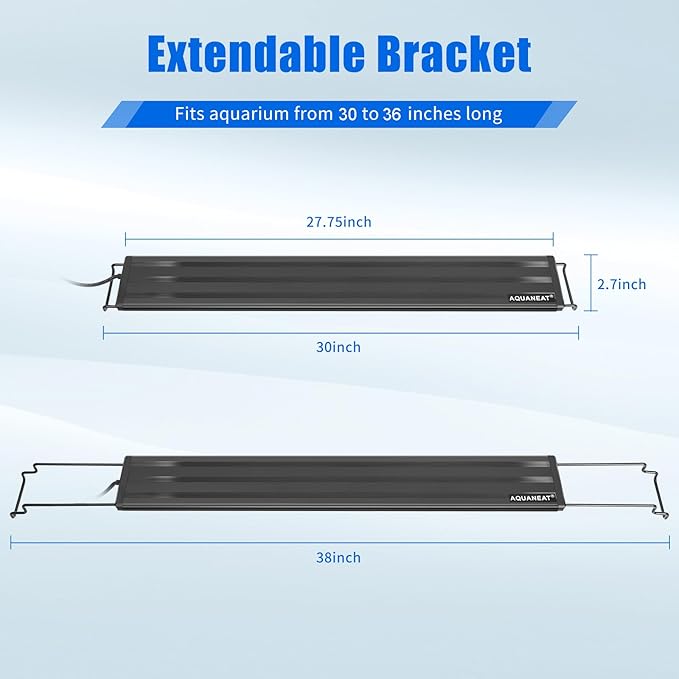 AQUANEAT LED Aquarium Light Full Spectrum for 30 Inch to 38 Inch Fish Tank Light Fresh Water