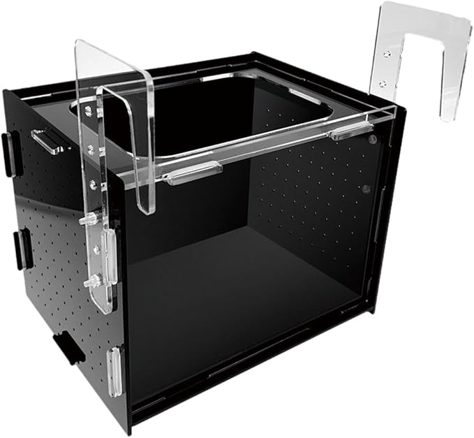 Fish Breeder Box Isolation Box Transparent Separator Easy Installation Hatchery Incubator for Baby Fish Betta Guppy, 15x15x15cm