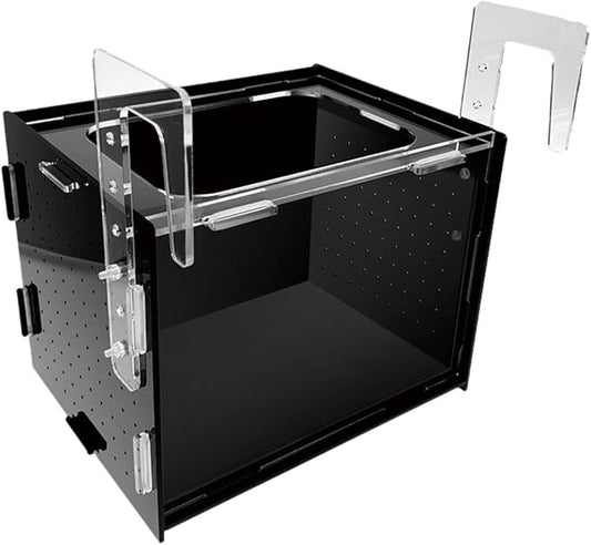 Fish Breeder Box Isolation Box Transparent Separator Easy Installation Hatchery Incubator for Baby Fish Betta Guppy, 15x15x15cm