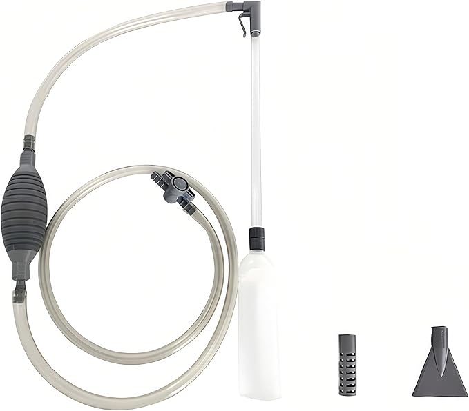Aquarium Water Changer Siphon Kit – Manual Gravel Vacuum with Thickened Airbag for Fish Tank Cleaning, Sand Washer & Algae Scraper Tool for Freshwater Tanks (1.7m/2.6m (2.6m)