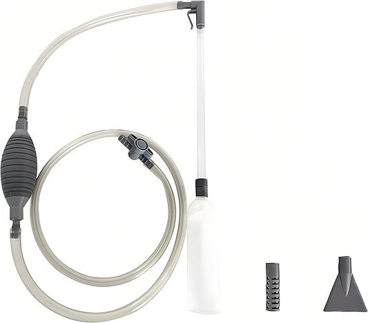 Aquarium Water Changer Siphon Kit – Manual Gravel Vacuum with Thickened Airbag for Fish Tank Cleaning, Sand Washer & Algae Scraper Tool for Freshwater Tanks (1.7m/2.6m (2.6m)